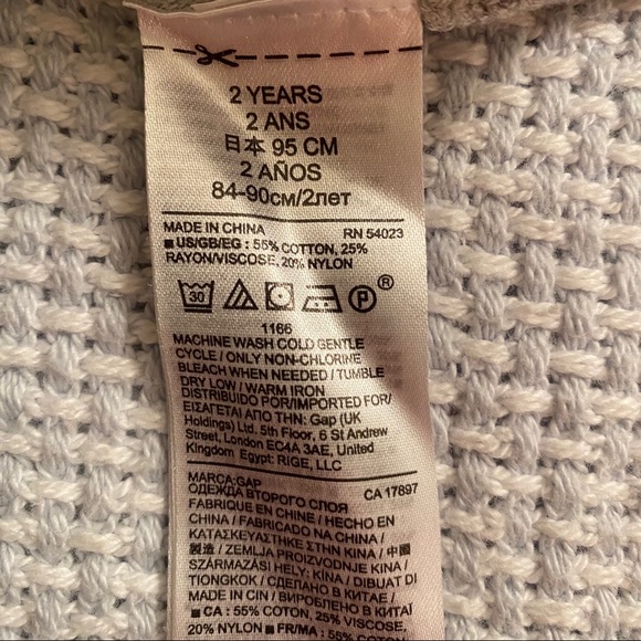 GUC - Baby Gap T-Rex Dinosaur Sweater - Size 2T - Picture 4 of 4